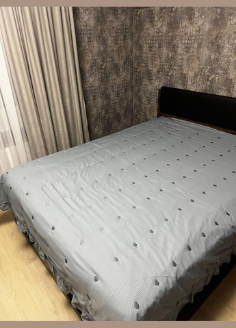 2-х спальні покривало бавовняне на диван 200х200 Сірий (П4К-rai-pokruvalo-001-03) No Brand (306634038)