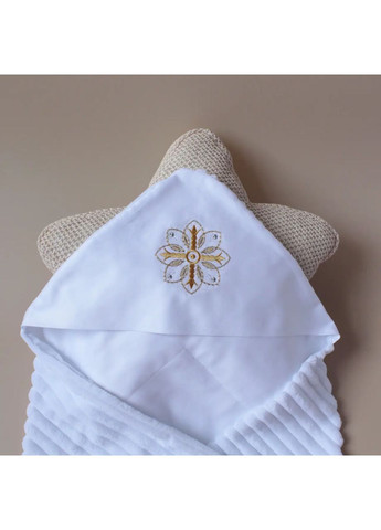 Крыжмо Цветок минки-плед 90х80 см Белый Boka (364122498)