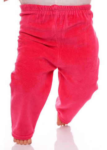 Рожевий зимній костюм з довгим рукавом для велюрової дівчинки з яблучками рожевий 74 см (26739) BABYKROHA