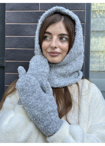 Капор женский капюшон Teddy барашек ирис Odyssey (363820456)