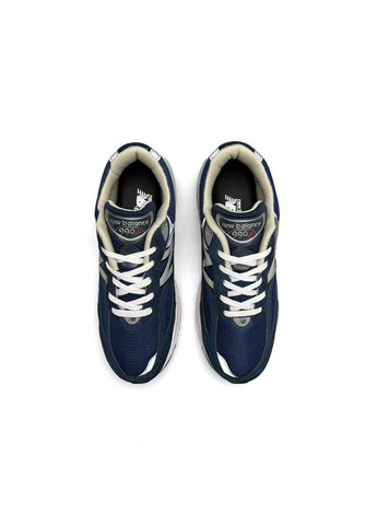 Синие демисезонные кроссовки мужские new balance navy white No Brand 990V6