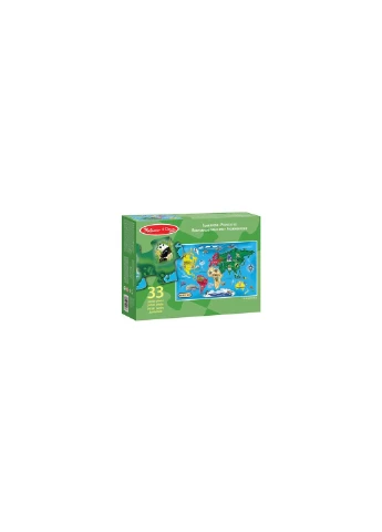Пазл Melissa & Doug Карта Мира 33 элемента (377102732)