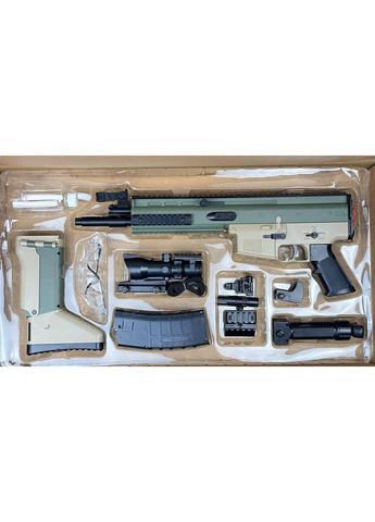 Детский автомат на орбизах Scar гелевой игрушечный бластер пистолет с орбизами гидрогелевой пейнтбольный набор оружие для детей No Brand (366664840)