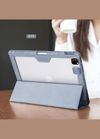 Чохол книжка Bumper Leather Case для Apple iPad Pro 12.9" 2020/2021/2022 Gray Nillkin (324234877)