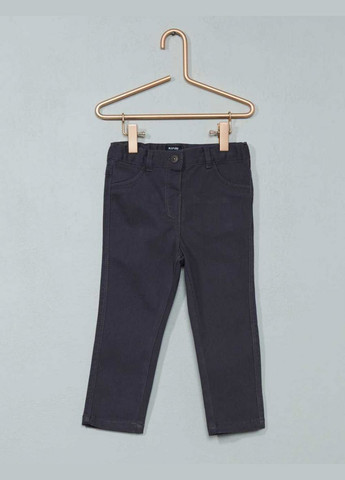 Графитовые демисезонные прямые джинсы regular fit облегающие приталенные слим для девочки vr676 Kiabi