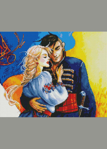 Алмазна вишивка 40x50 Козак і козачка SP116 ColorArt (299772389)