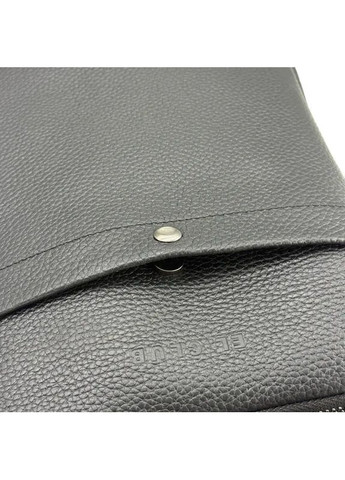 Мужская сумка из натуральной кожи на молнии черная. El.Club 808510 (370286706)