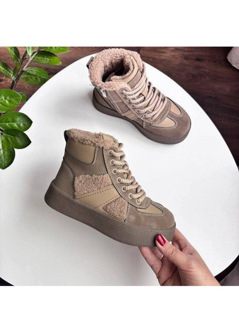 Хаки осенние детские зимние ботинки для девочки хаки (bm4903-2b) Bessky