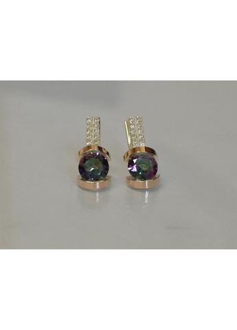 Серебряные серьги со вставками из золота Silver Style (367112479)