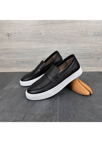 Черные туфли лоферы кожа натуральная, внутри кожа Україна