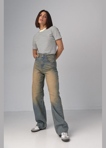 Женские джинсы скейтер с эффектом two-tone coloring Lurex - (290663643)