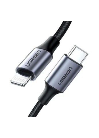 Дата кабель USB-C to Lightning 1.0m 3A 60W US304 black (60759) Ugreen USB-C to Lightning 1.0m 3A 60W US304 black (401152108)