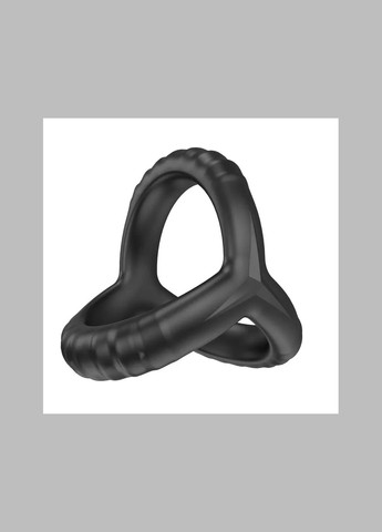 Ерекційне колько силіконове для члена і мошонки чорне на пеніс чоловічий для тривалої ерекції No Brand (341309926)