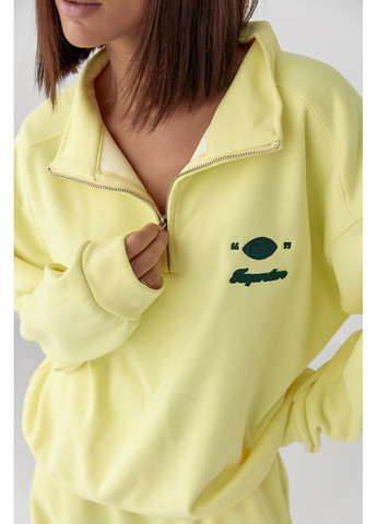 Спортивный теплый костюм со свободным свитшотом и брюками Lurex Спортивный костюм (370381202)