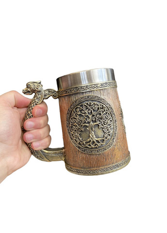 Чашка 3D Дерево Життя Дракон 500 мл Home (294635522)