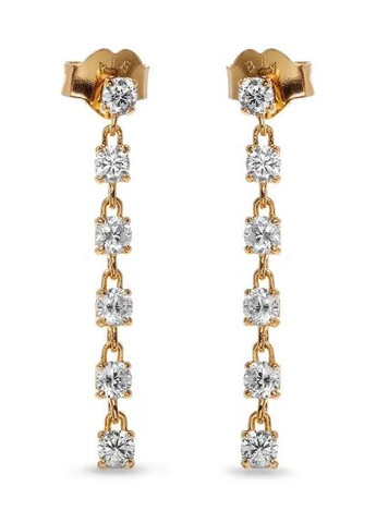 Серебряные серьги-кольца Пандора "Светящиеся капли" 263011C01 Kabluchka (355347676)