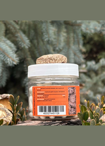 Микродозинг Шиитаке, капсулы 60 шт по 0.4 г Лісовик (334292808)