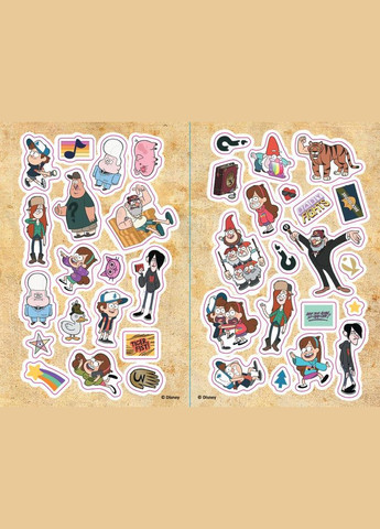 Дитяча розфарбовка з наклейками. Герої: Дісней, Гравіті Фолз, Мейбл і Пухля 1271014 Ranok Creative (329893647)