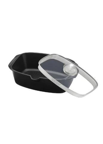 Утятница алюминиевая с антипригарным покрытием Black Pro New 5.6 л (55873) Lessner (337128520)