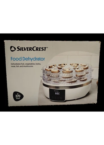 Сушарка для овочів і фруктів (дегідратор) SilverCrest SDA 370 B1 (370 Вт, 5 рівнів, таймер 48 год, дисплей, Німеччина) Silver Crest (379464724)