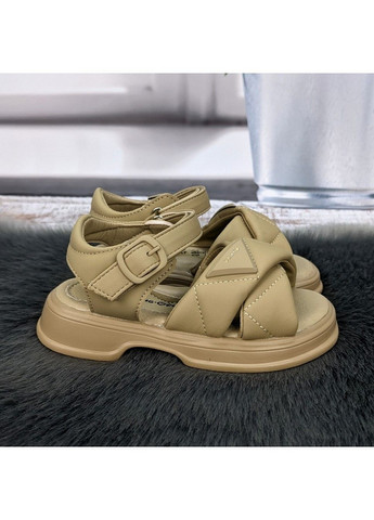 Кофейные босоножки сандалии детские для девочки Jong Golf