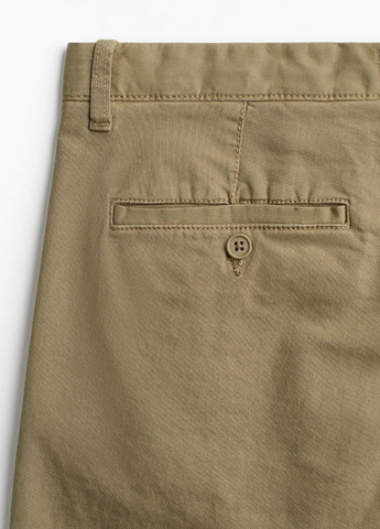 Оливковые кэжуал демисезонные брюки H&M