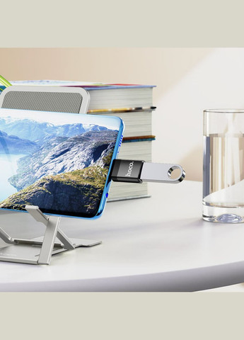 Кабель-переходник UA17 Type-C для USB female USB3.0 adapter Black Hoco (300684436)