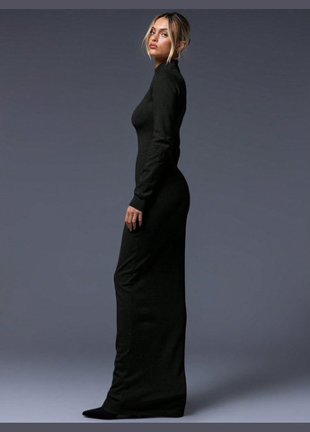 Черное повседневный платье SHEIN однотонное