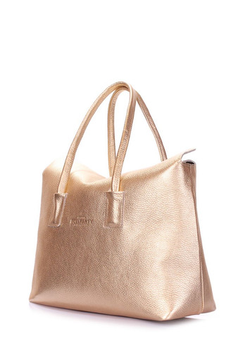 Женская кожаная сумка Sense золотая PoolParty (372657622)