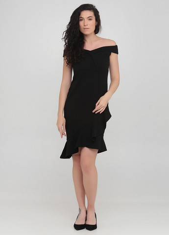 Черное кэжуал платье Lipsy London однотонное