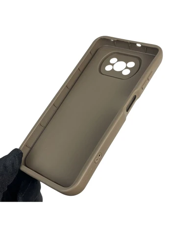 Чохол силіконовий оригінальний Soft Touch з 3D принтом мему сібу для Poco X3 Pro коричневий (Повний захист камери) Xiaomi (378976231)