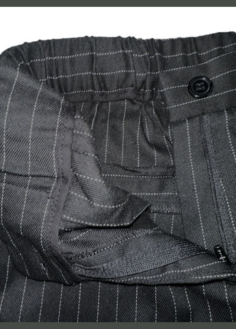 TBT2531 Класичні широкі штани для дівчини чорні в смужку 140см To Be Too (319840165)