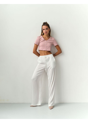 Женская футболка-топ на пуговицах (0012400PUDXS) Casual Trend №124 - (358935090)