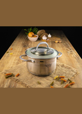Каструля нержавійка з кришкою Lokka 18 см, 2.9 л (26-242-033) Krauff (334712935)