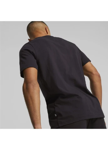 Черная футболка essentials+ two-colour small logo tee men Puma