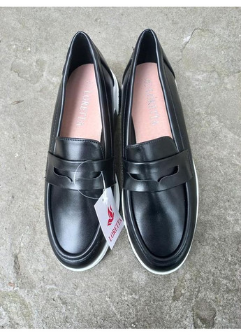 Loretta Лофери жіночі чорні лофери чорний з штучна шкіра, китай — демісезон (372492442)