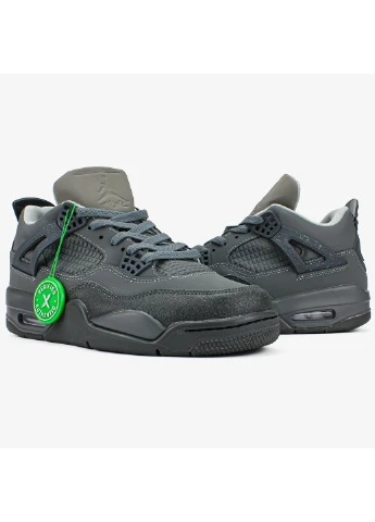 Серые демисезонные кроссовки мужские Nike Air Jordan 4 Retro Se wet cement gray | Найк Аір Джордан 4 Ретро
