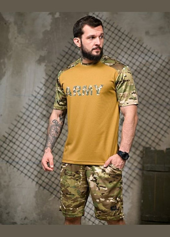 Патріотичний літній чоловічий костюм з принтом футболка шорти койот мультикам Freedom