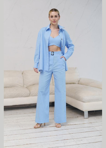 Женский костюм (рубашка, топ, штаны), лёгкий классический деловой комплект, подойдёт как для офиса так и дя прогулок Intruder (347579772)