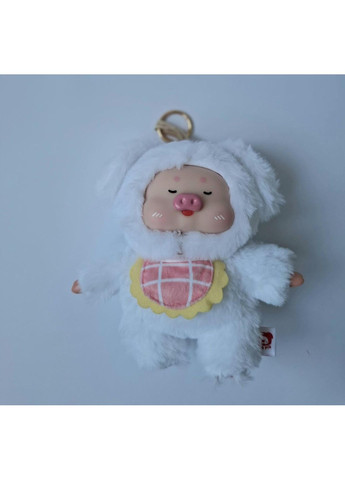 Плюшевая мягкая игрушка Свинка-брелок SAM-2141 белый 18см No Brand (356112240)