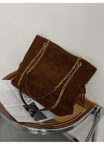 Сумка женская Jamie in Suede карамель шопер No Brand (369935541)