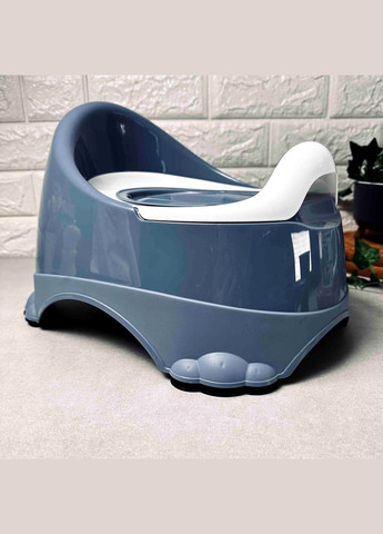 Дитячий горщик для хлопчика з низькою спинкою та кришкою, Синій 11103 Dunya (307829143)