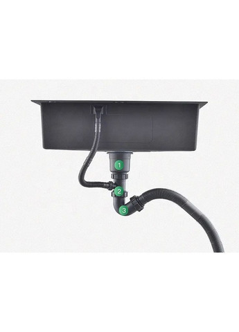 Белая мойка на кухню под столешницу 1.5 мм из нержавеющей стали Nett NW-7042 (352261591)