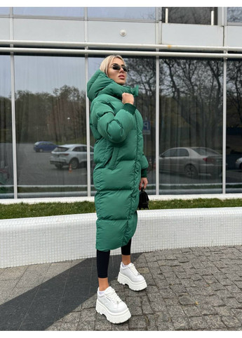 Зеленый демисезонный Пуховик Style Point