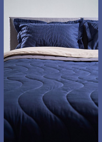 Набір текстильний Silensa ковдра простирадло наволочки синий полуторний SoundSleep (292653386)