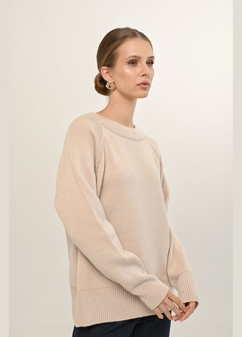 Пудровый зимний свитер базовый джемпер Teplo