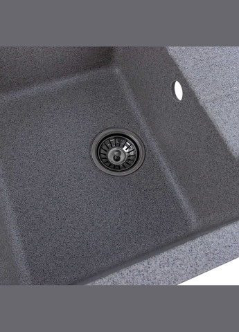 Гранитная мойка для кухни INTENSO 6550 серая Valeso (357494599)