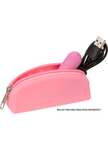 Сумка для хранения игрушек Silicone Storage Zippered Bag Pink PowerBullet (298748371)