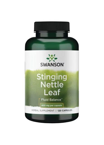 Кропива дводомна Stinging Nettle Leaf 400 mg 120 capsules Swanson (292555746)