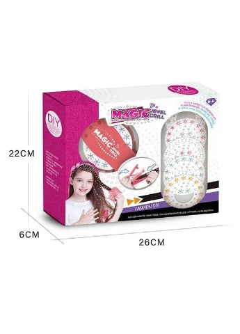 Интерактивная прическа для девочек Jewel Drill Diy, набор для плетения и макияжа Magic (389923193)